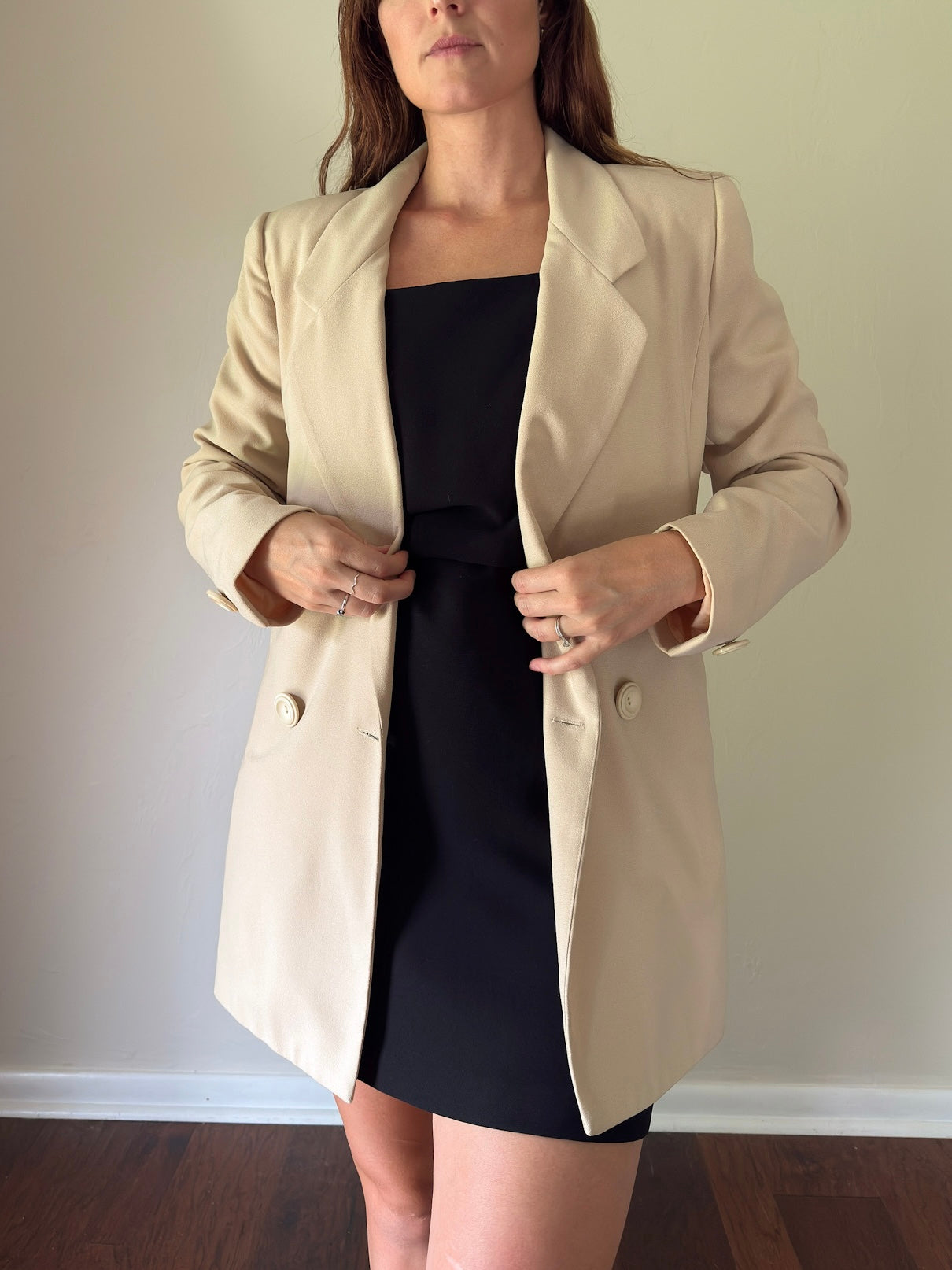 Lily & Taylor Double Button Blazer