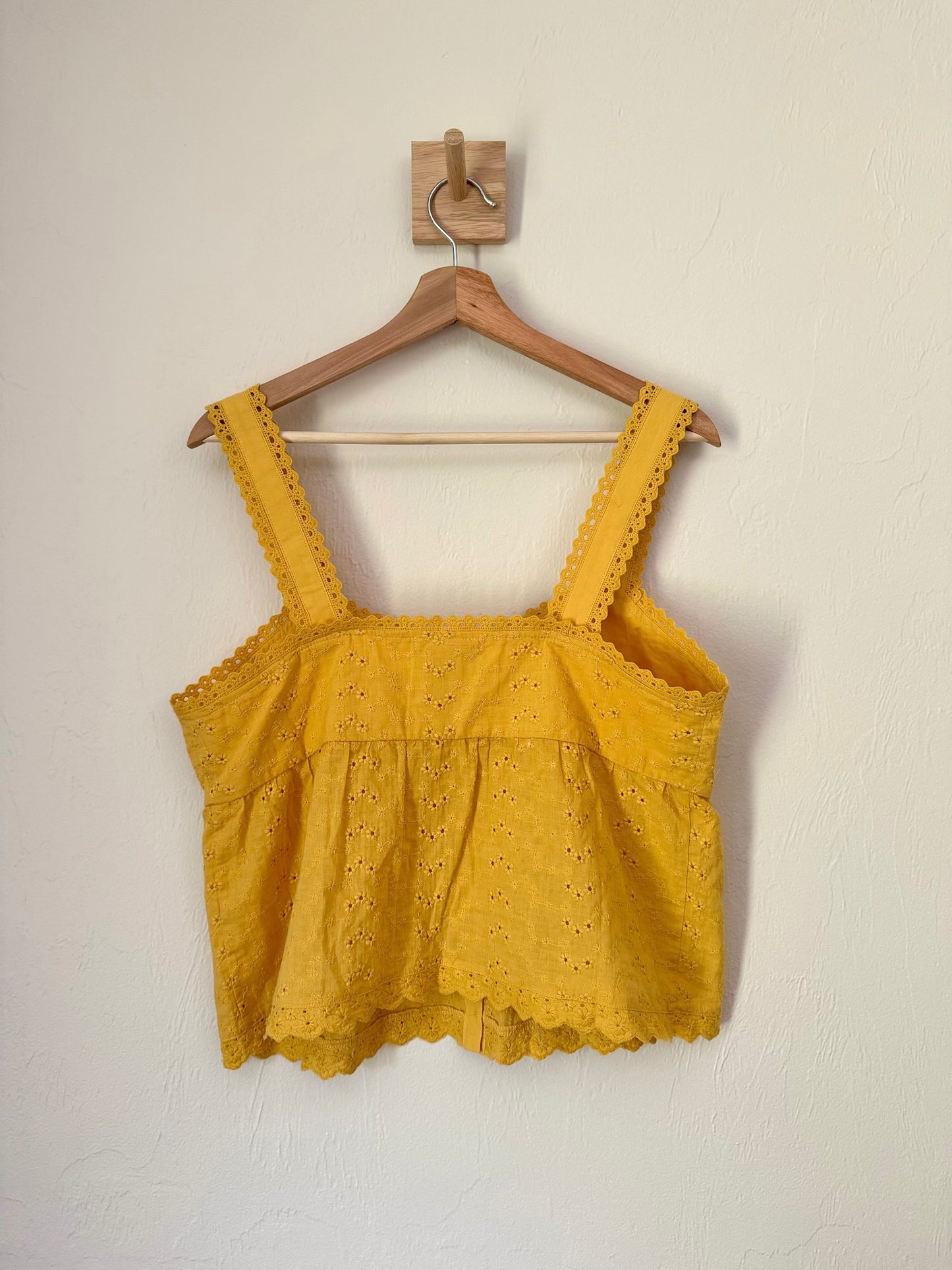 Marigold Eyelet Tank Top