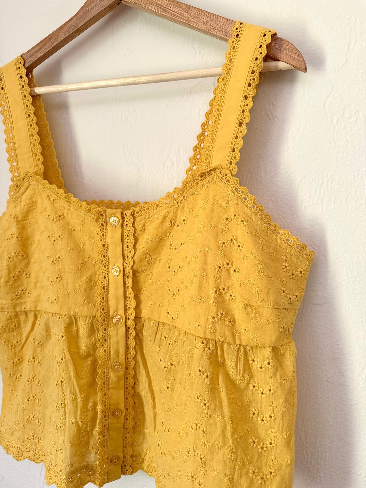 Marigold Eyelet Tank Top