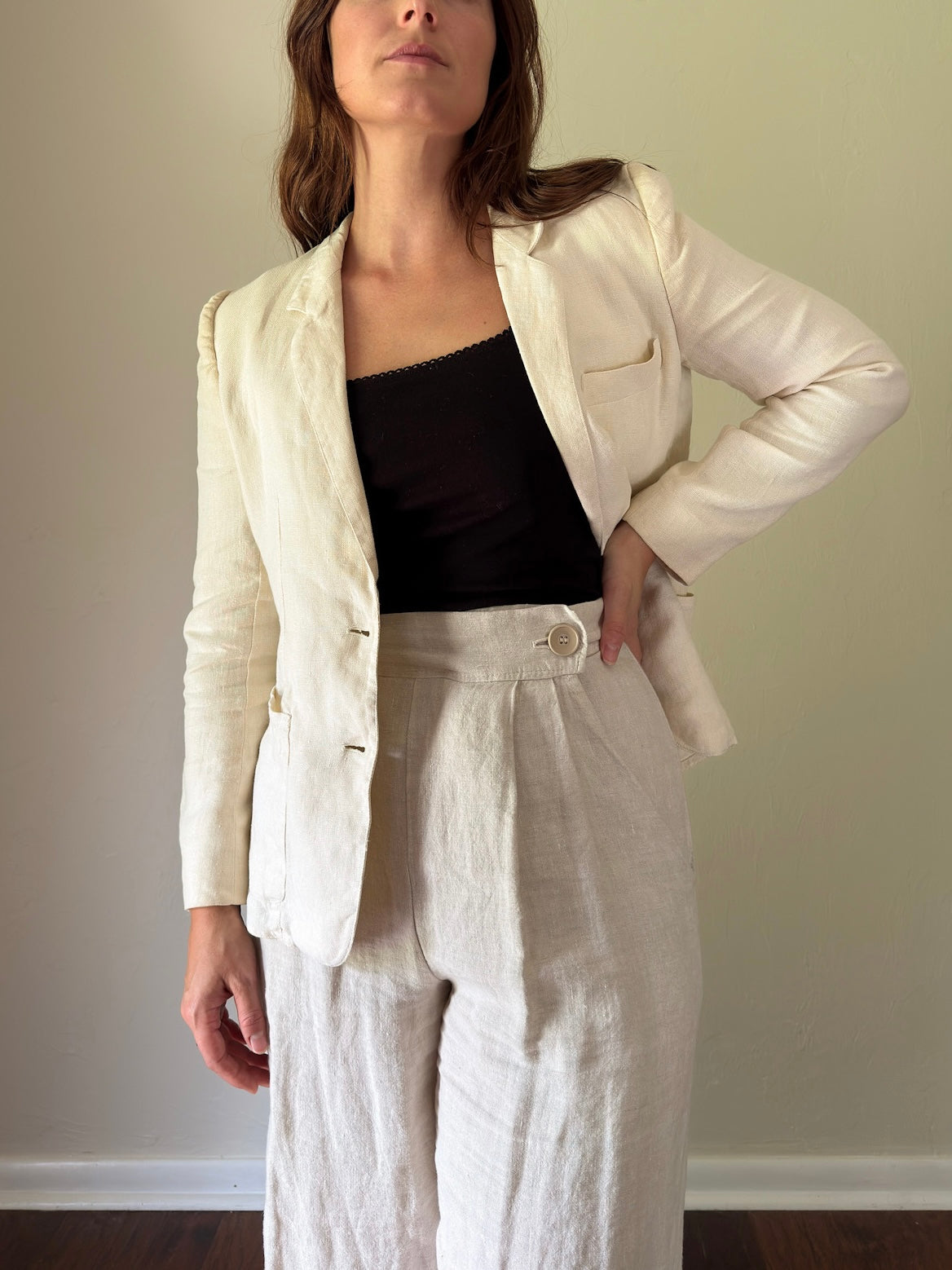 Vintage Italian Linen Blazer