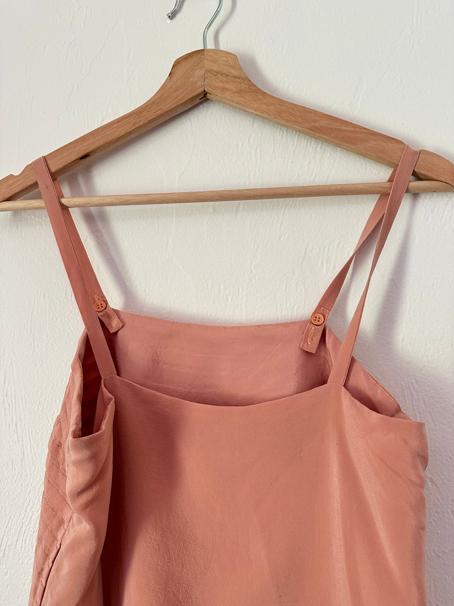 silk peach tank top