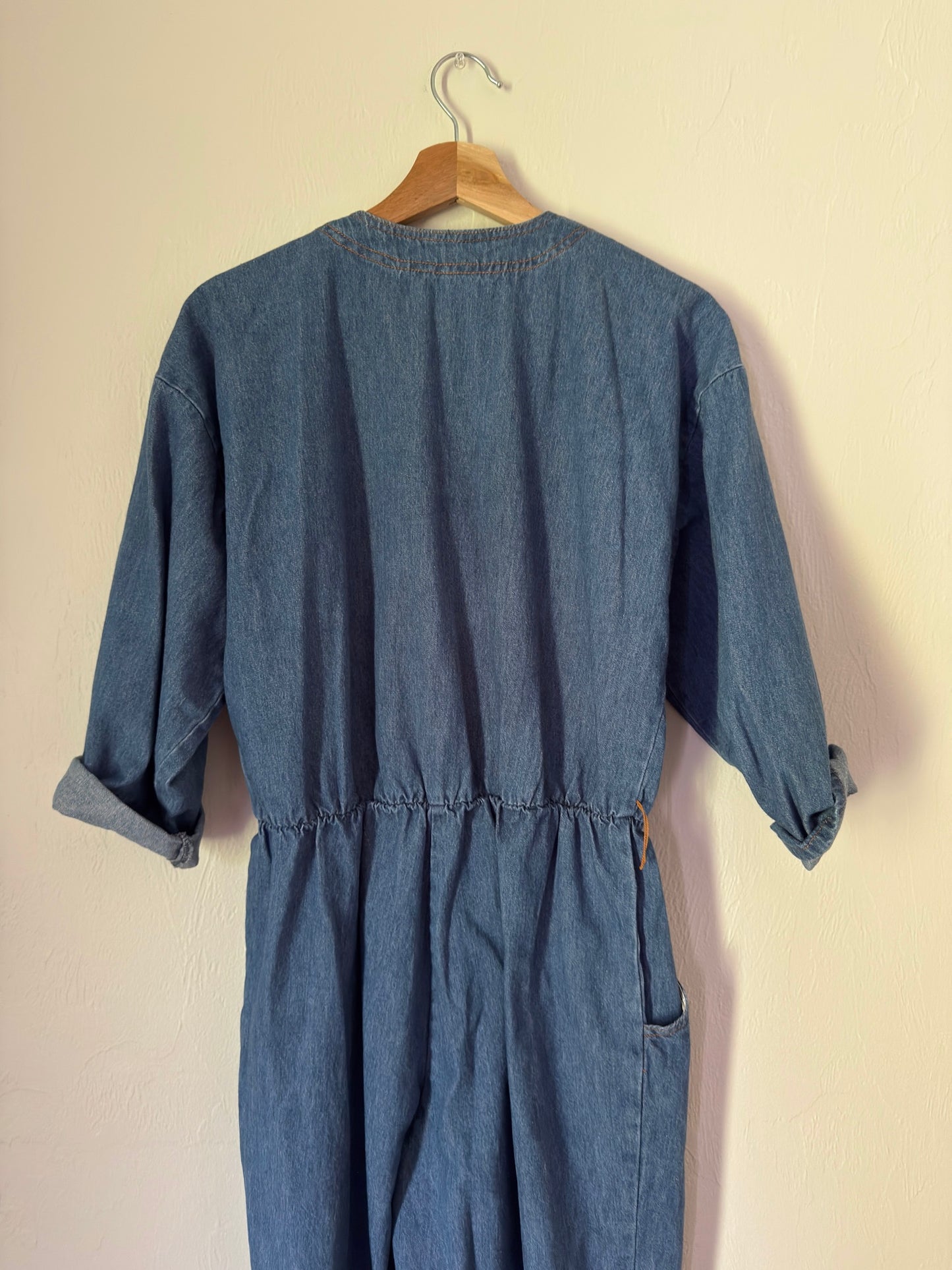 90s vintage denim jumpsuit