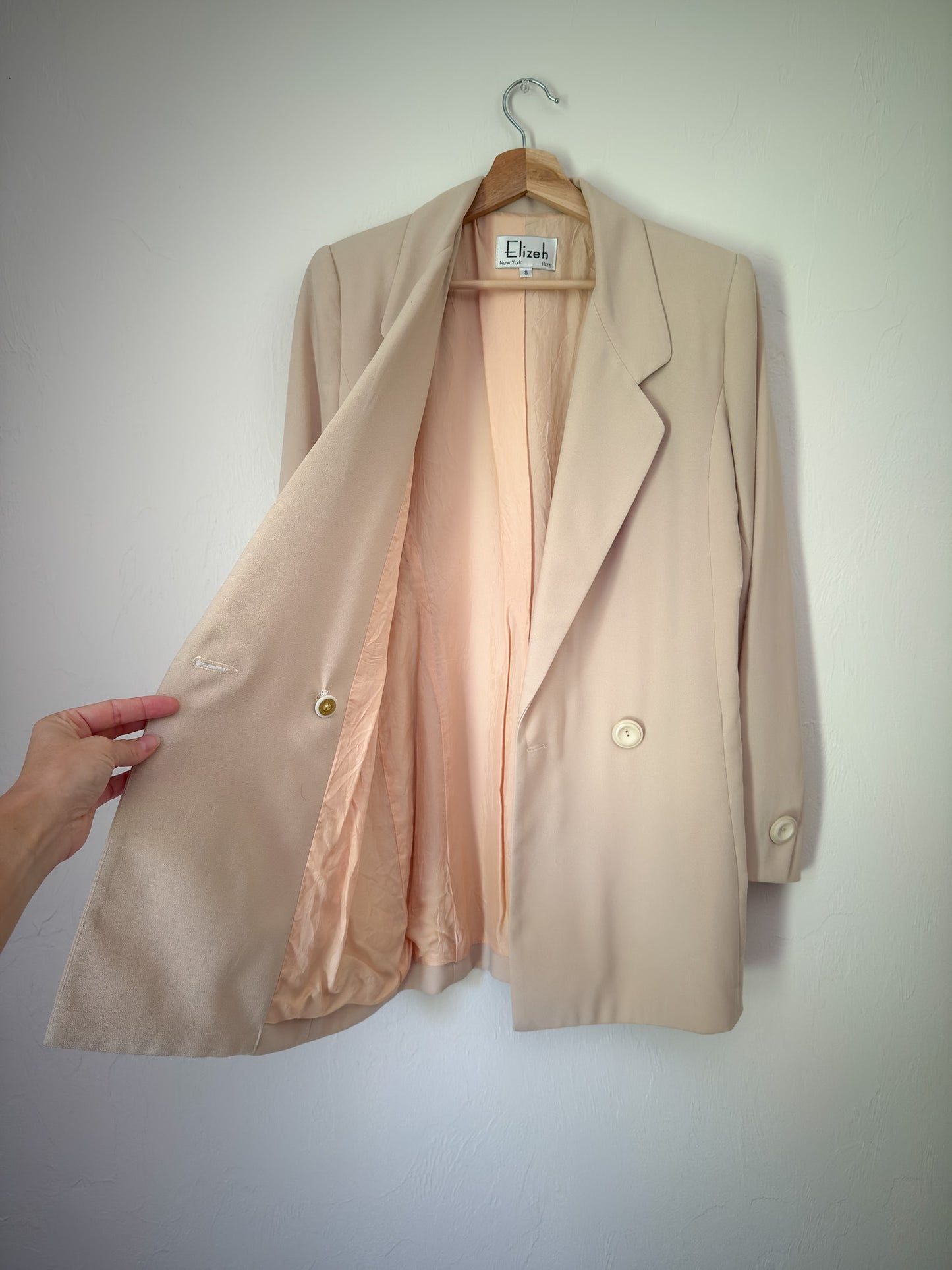 Lily & Taylor Double Button Blazer