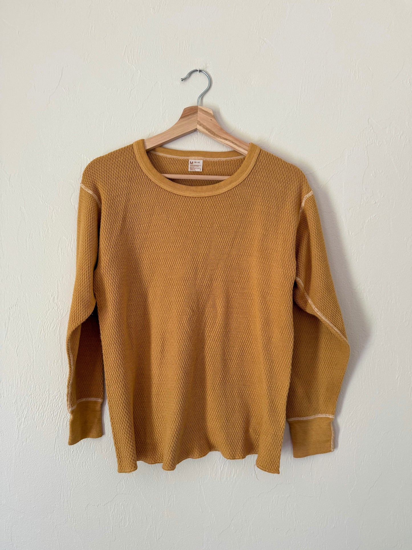 70s JC Penney Mustard Thermal