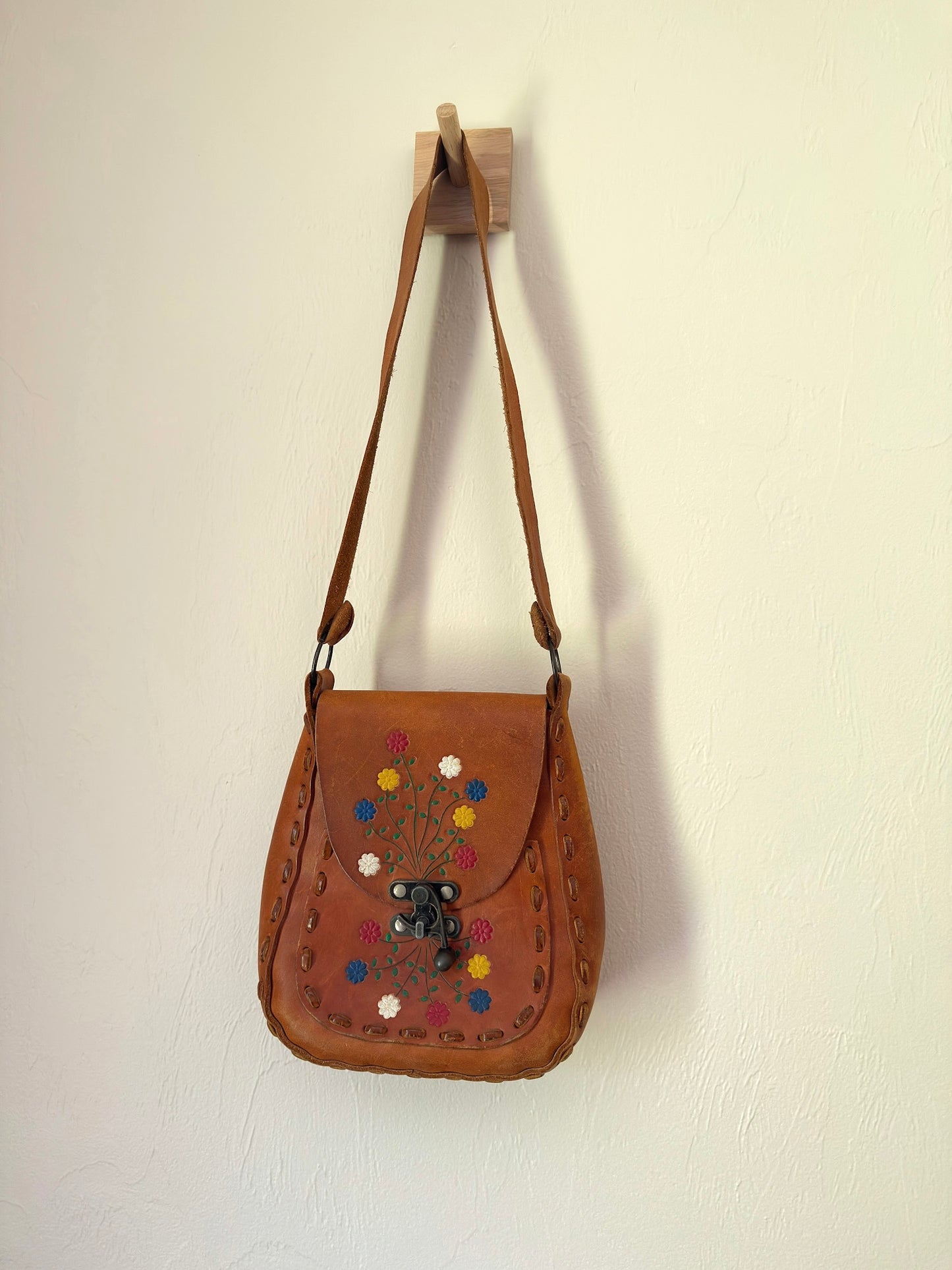 70s Tooled Leather Bag