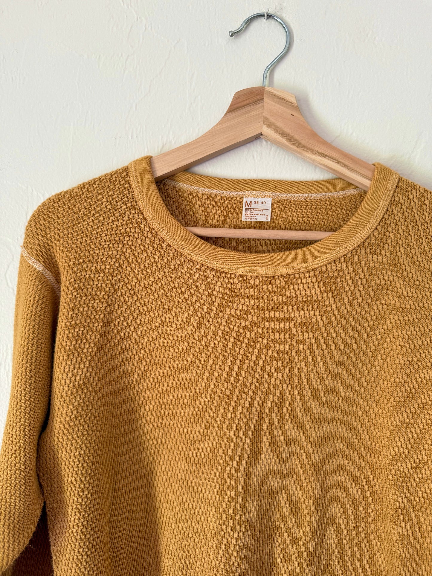 70s JC Penney Mustard Thermal