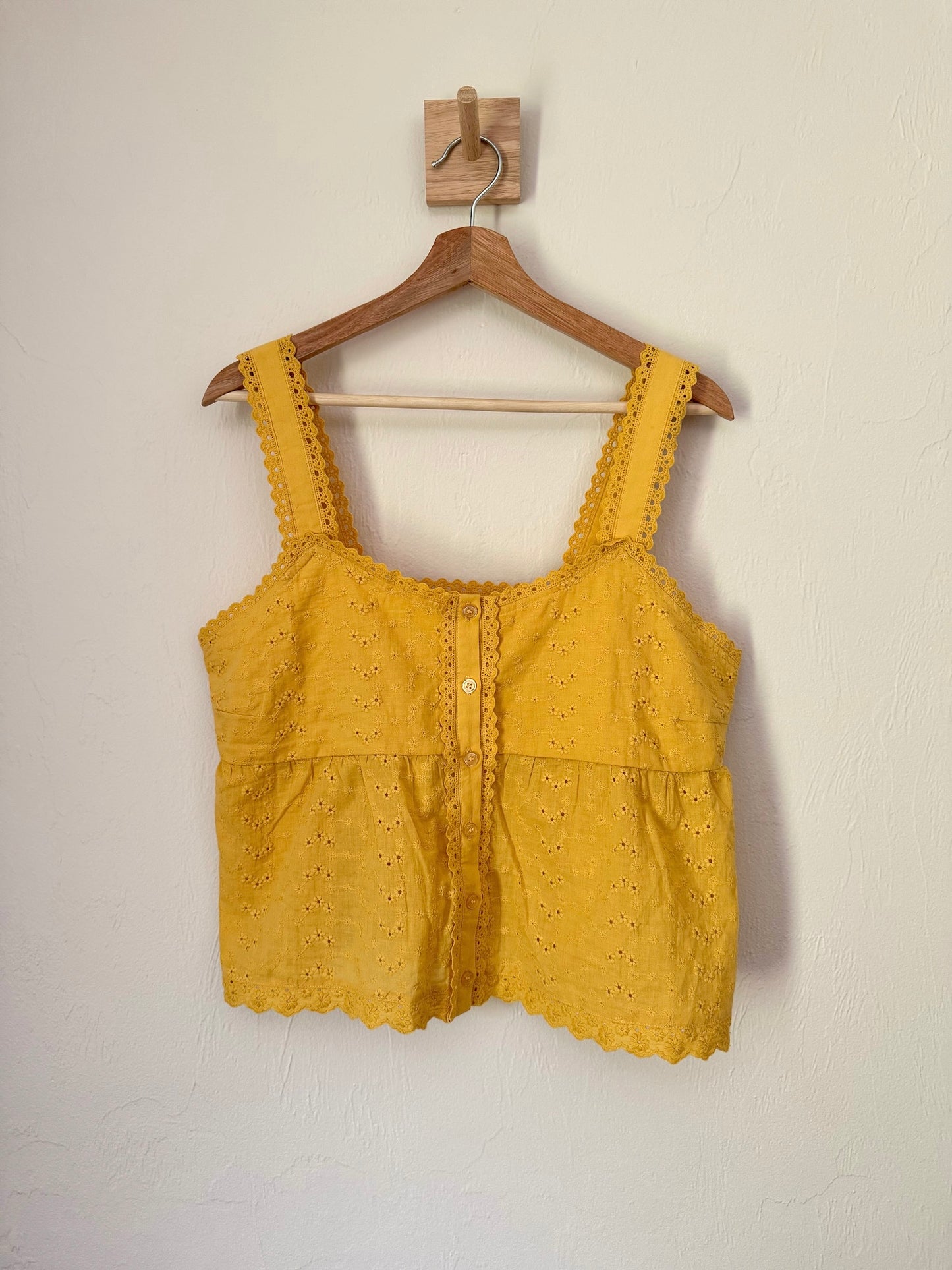 Marigold Eyelet Tank Top