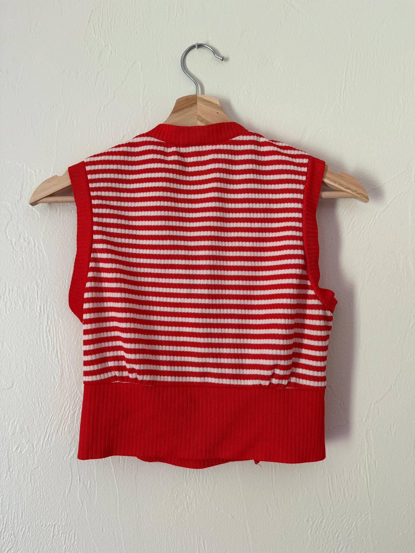 60s striped crop top