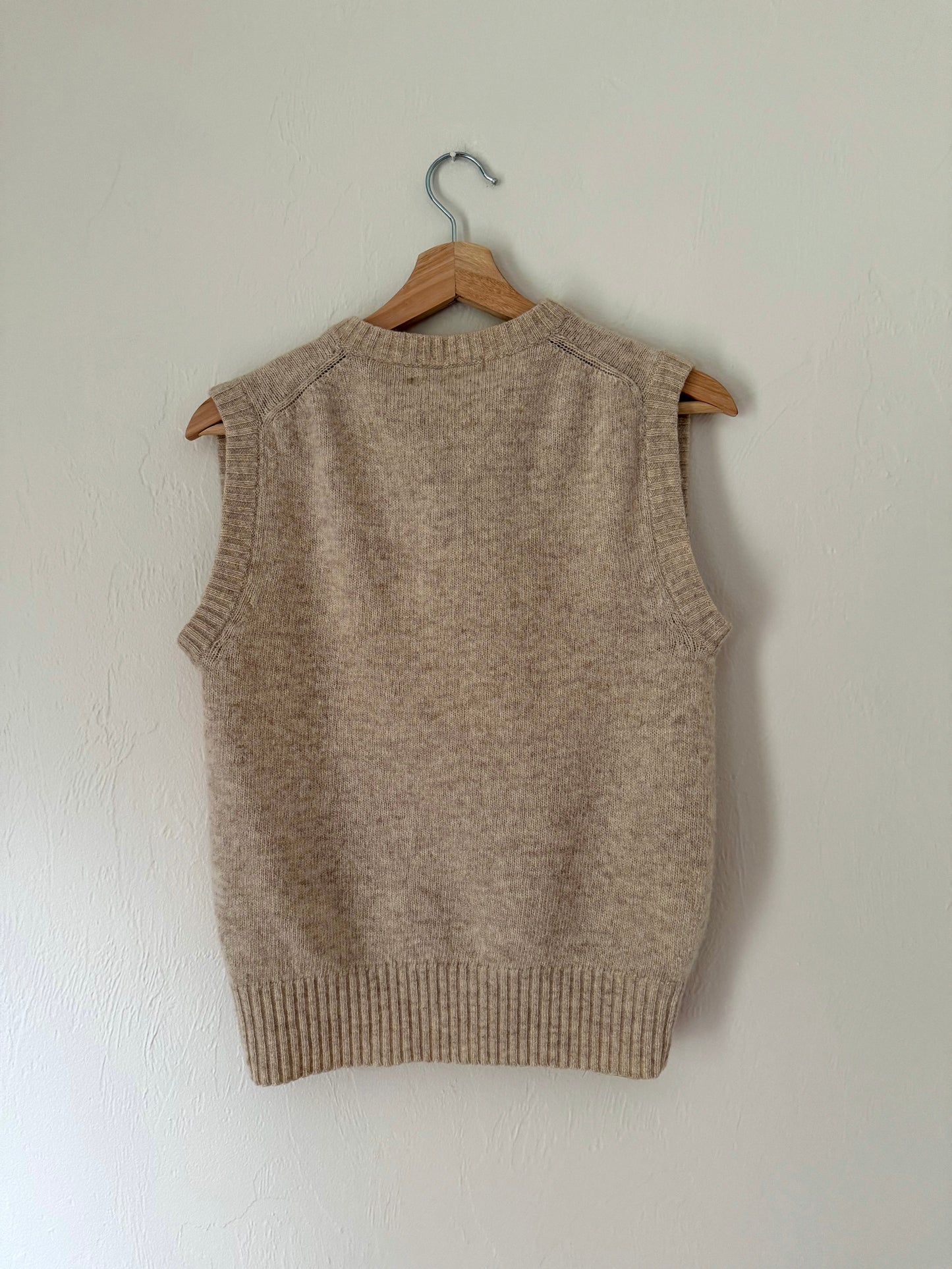 Vintage Oatmeal Sweater Vest