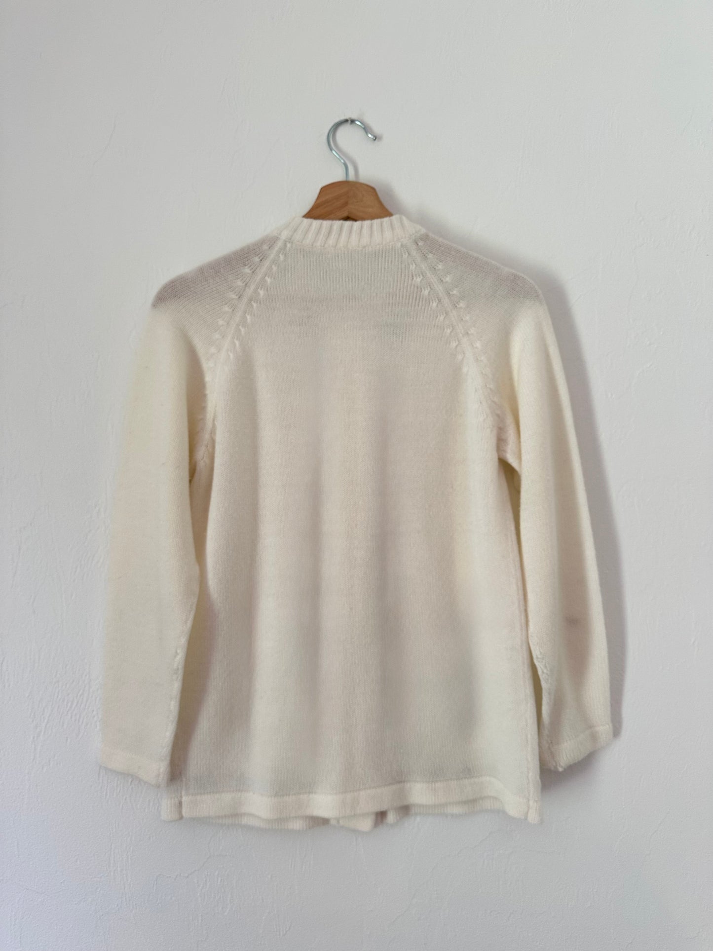 Vintage Embroidered Rose Cardigan