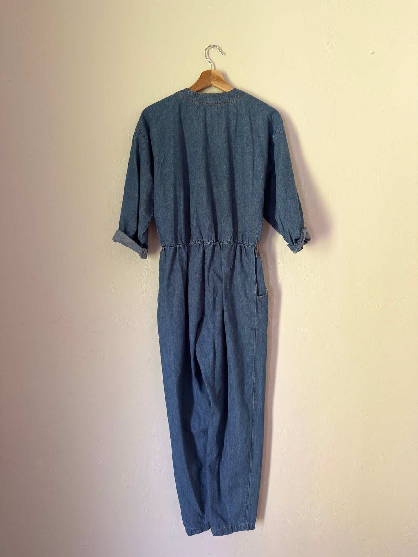 90s vintage denim jumpsuit
