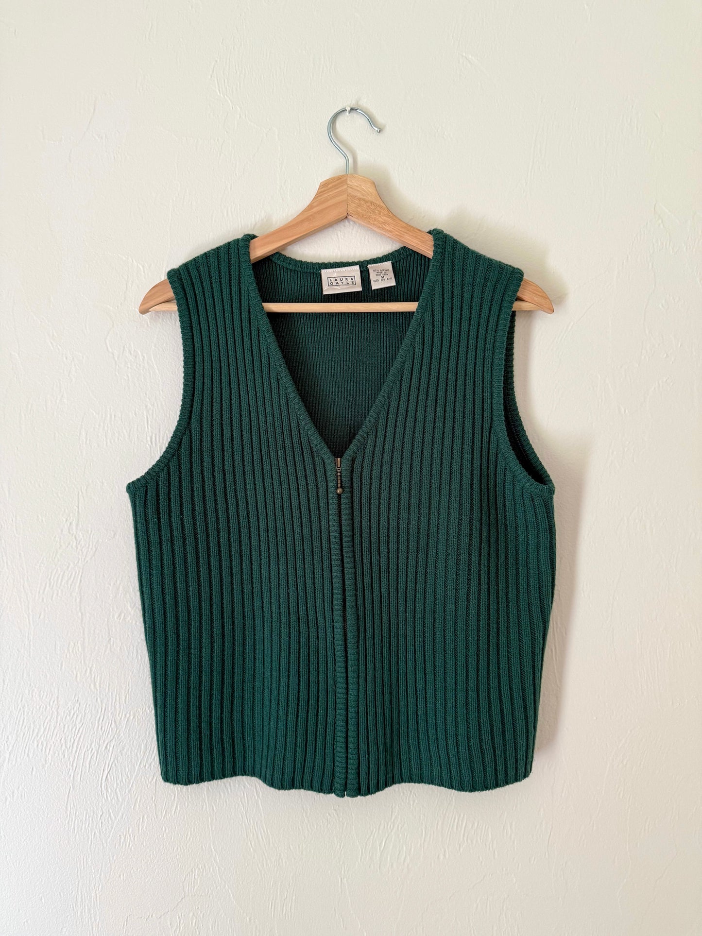 90s Ribbed Sweater Vest