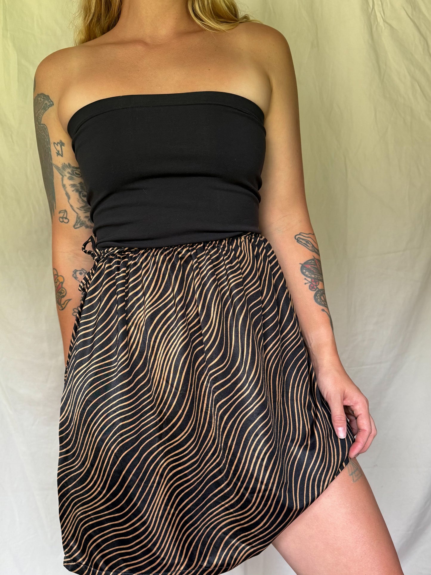 60s swirl suit cover up