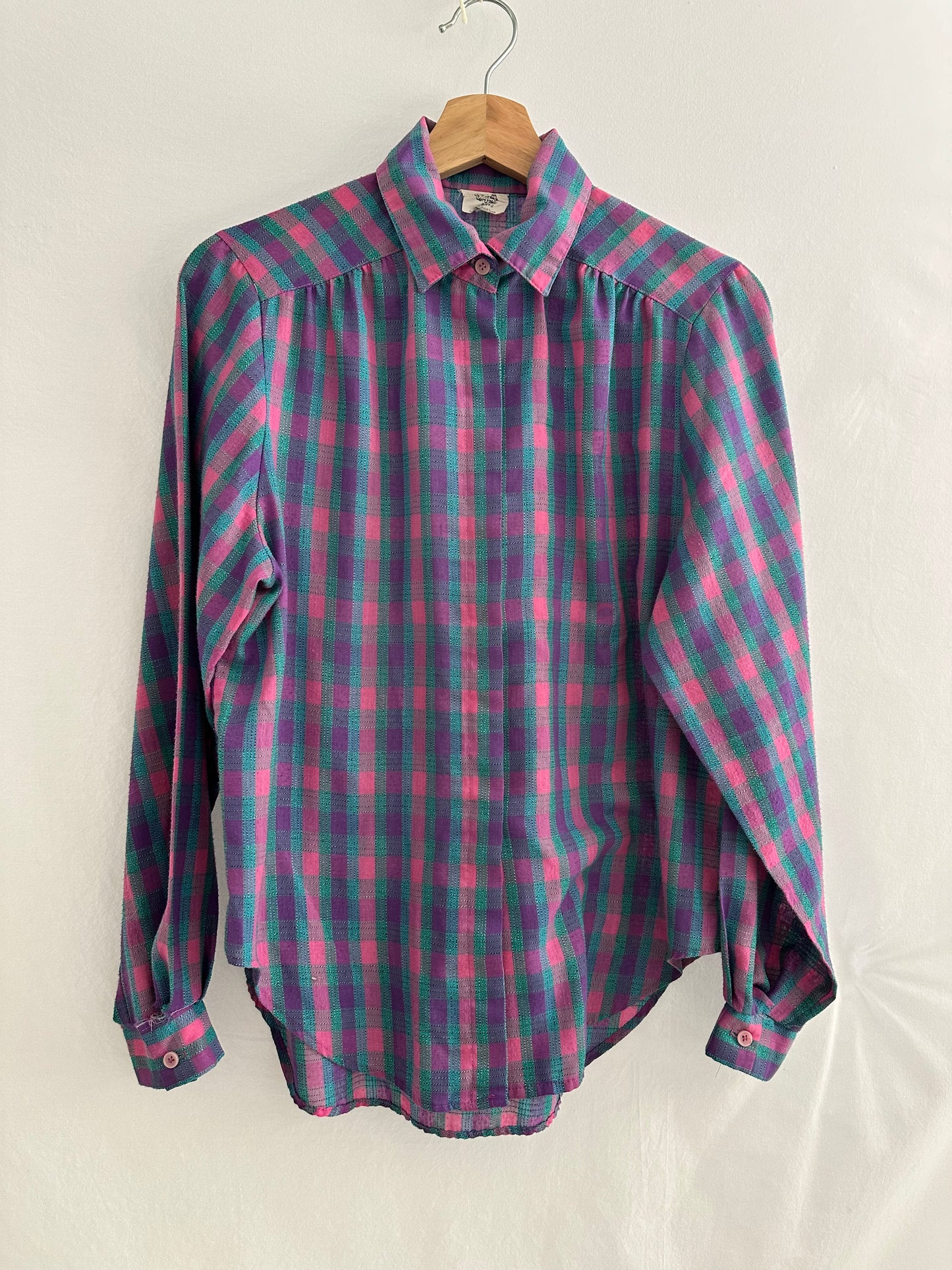 vintage plaid button up