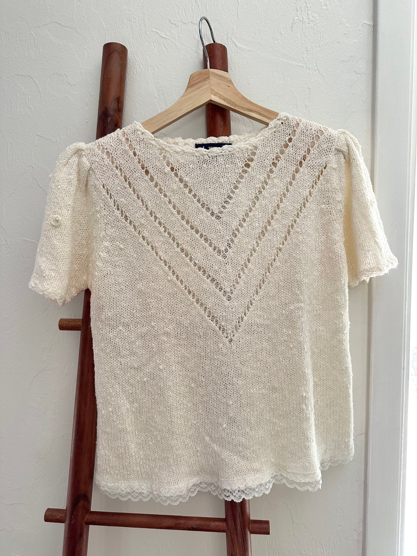 dainty Ivory sweater top