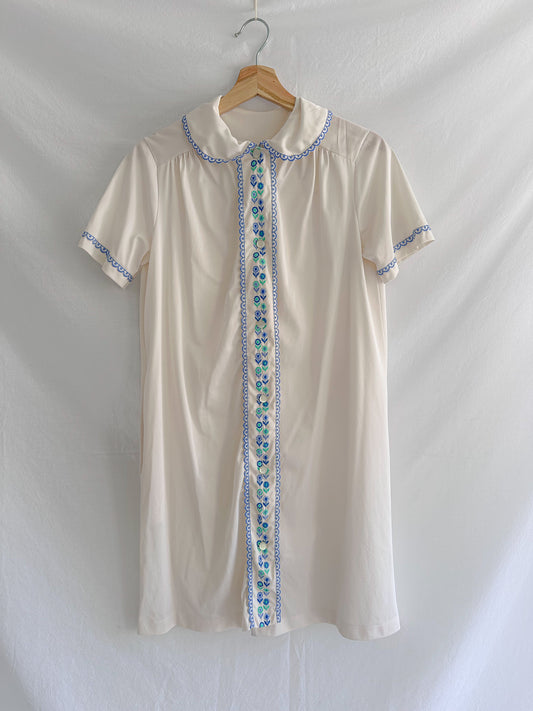 floral collared nightgown