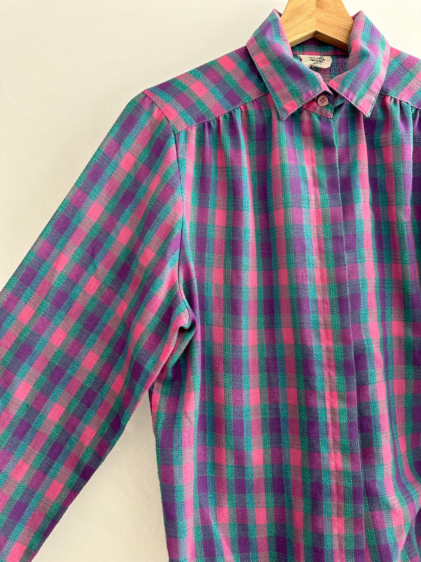 vintage plaid button up