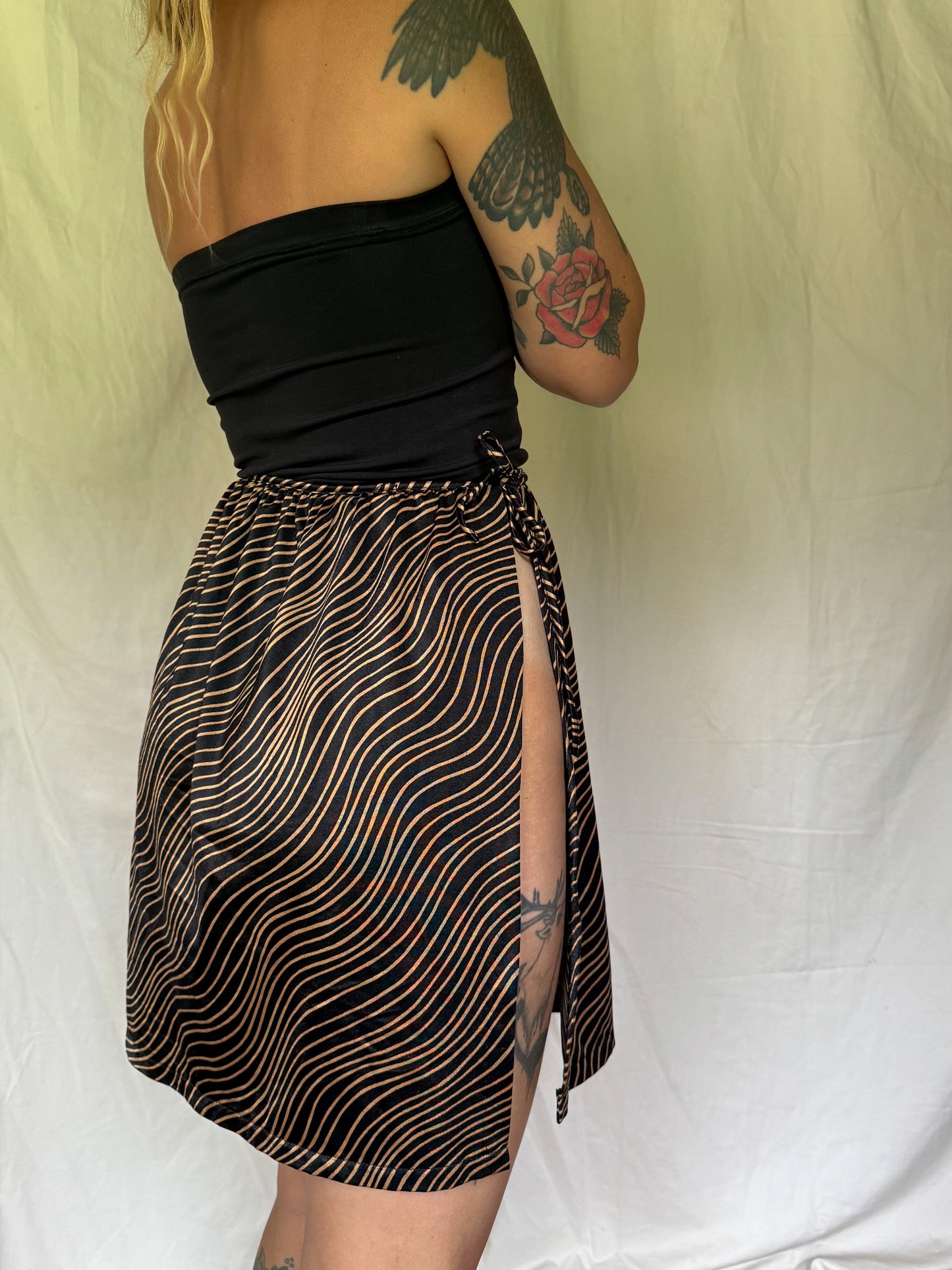 60s swirl suit cover up