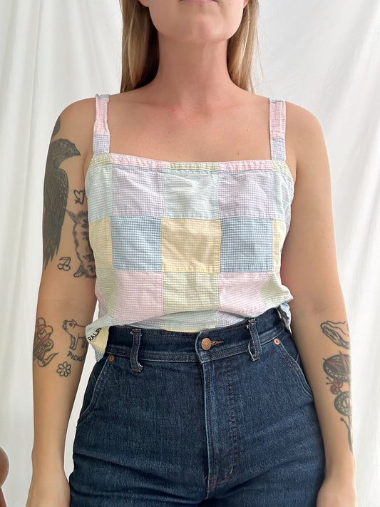 vintage Ralph Lauren gingham tank