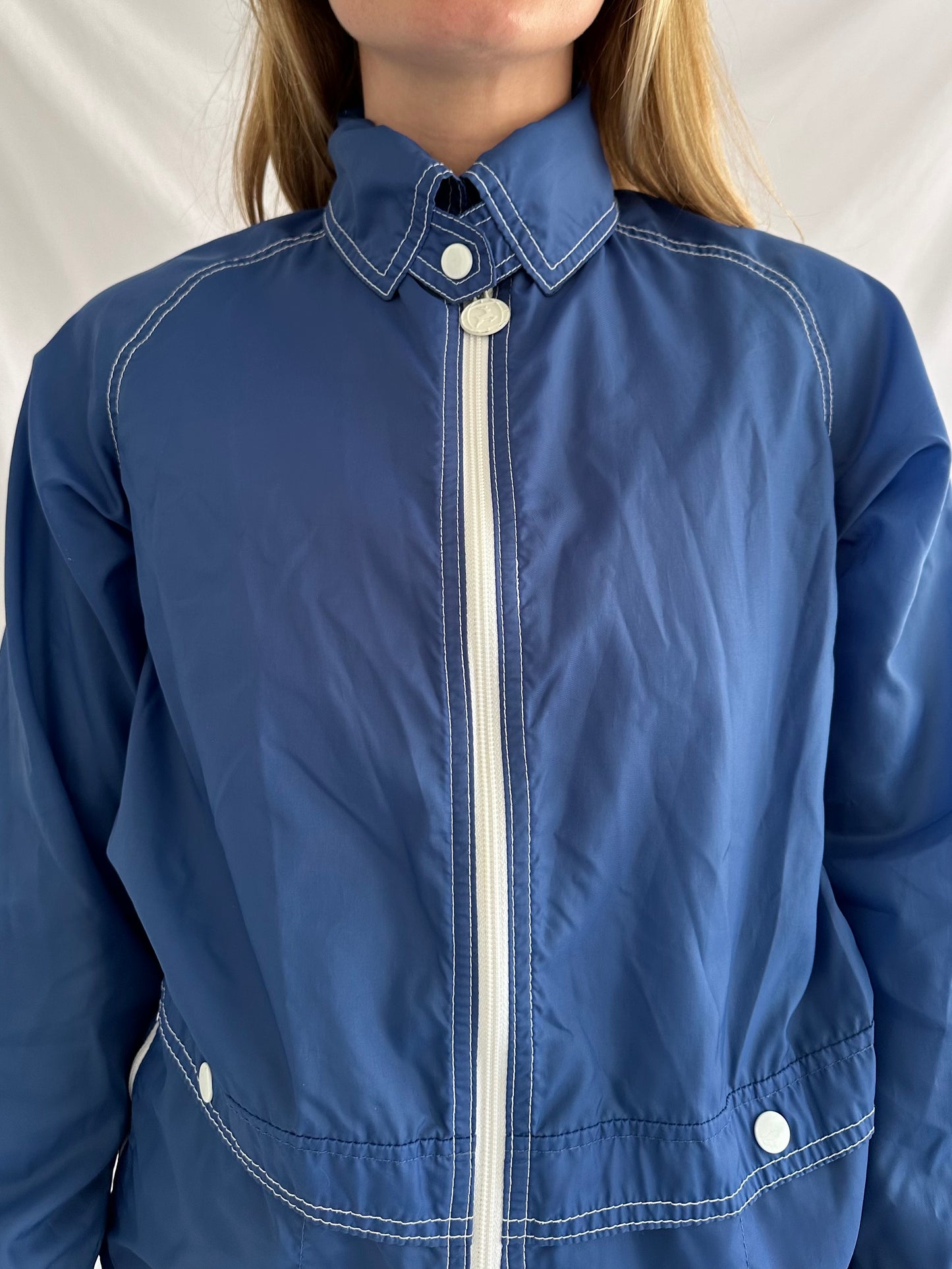 70s blue windbreaker