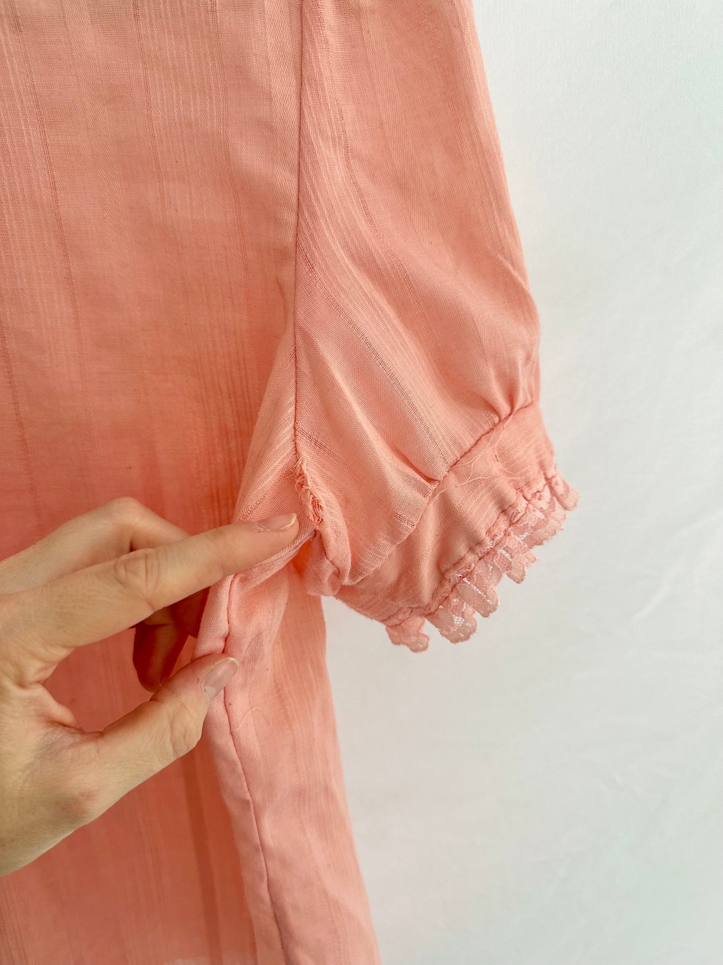 pink ruffle blouse