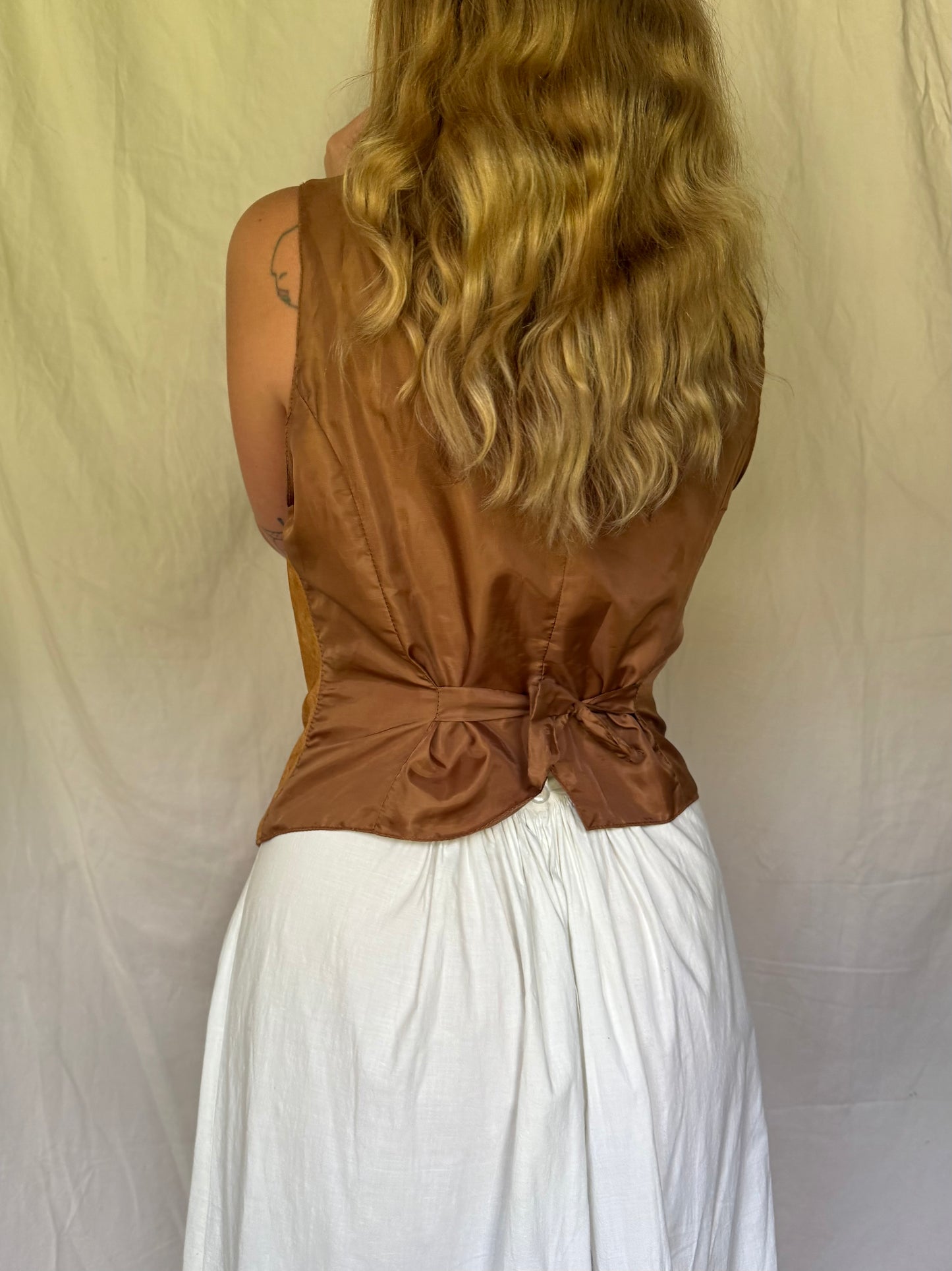 vintage leather vest