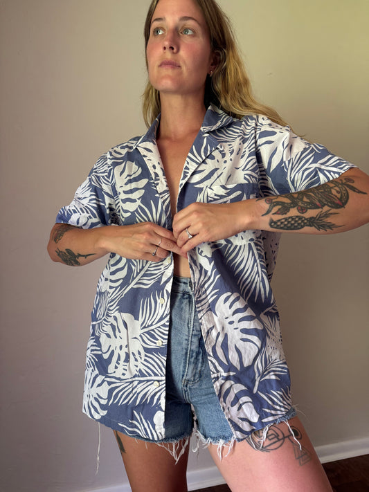 vintage palm button up
