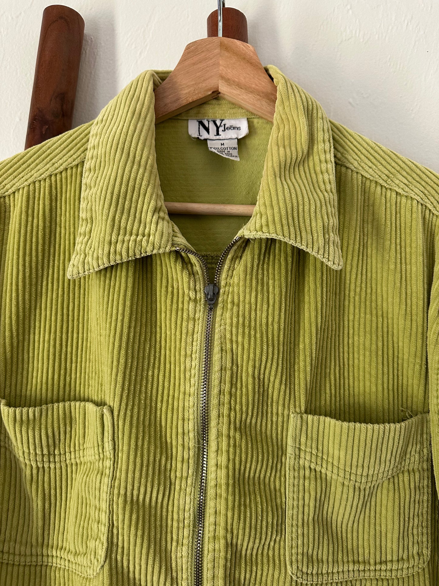 green corduroy shacket