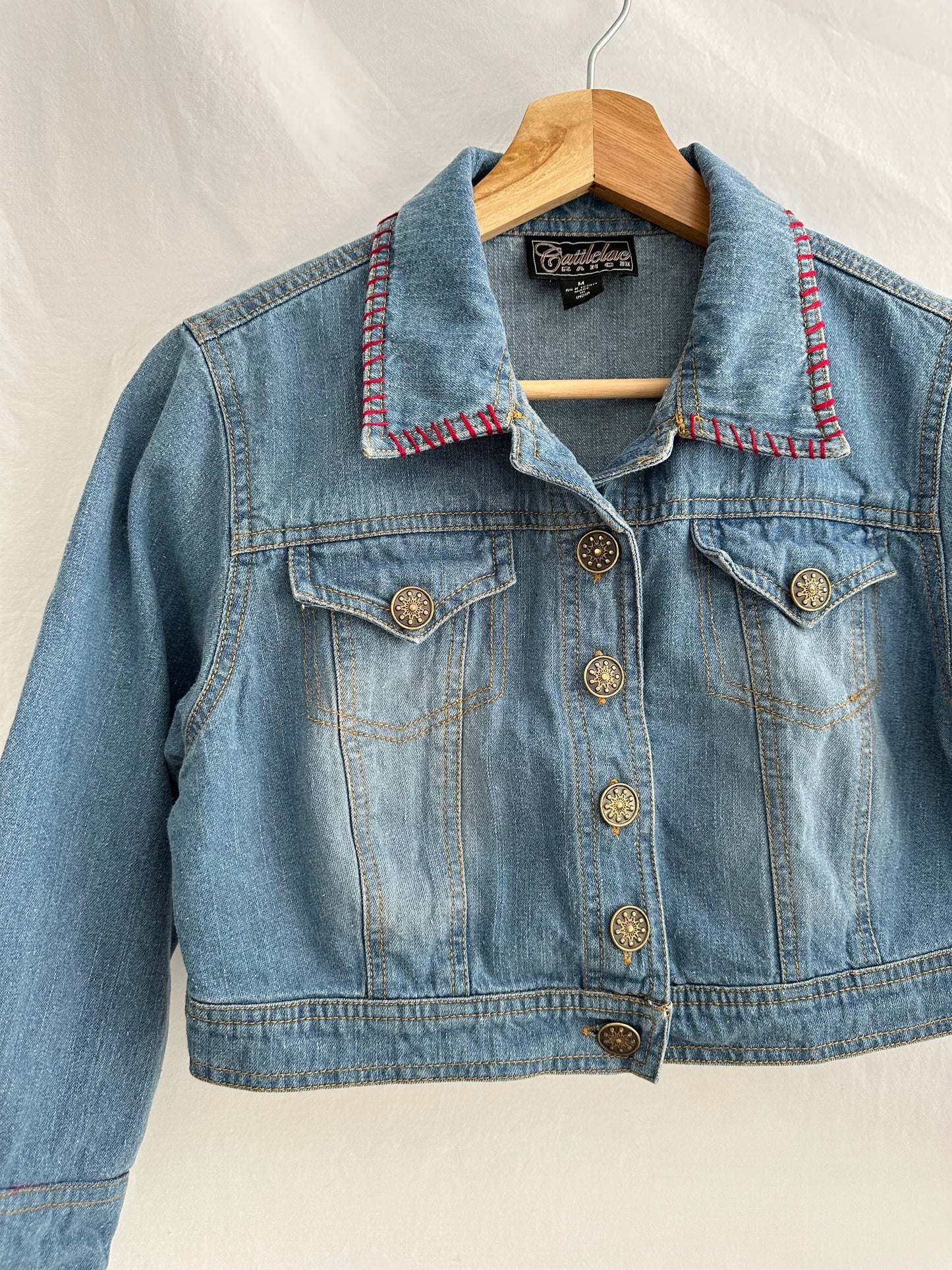 90s western cropped denim