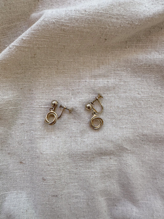 vintage screw back earrings