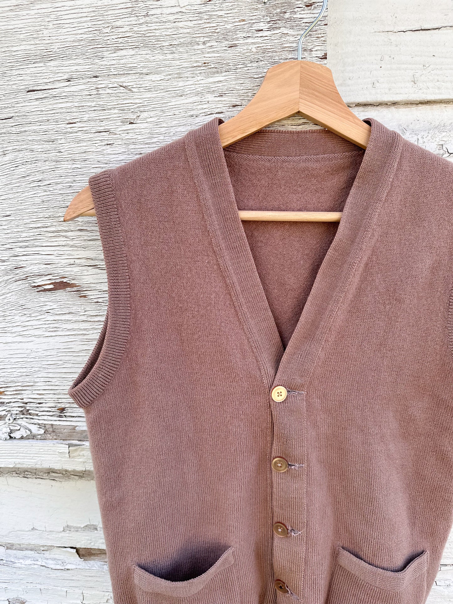 vintage brown sweater vest