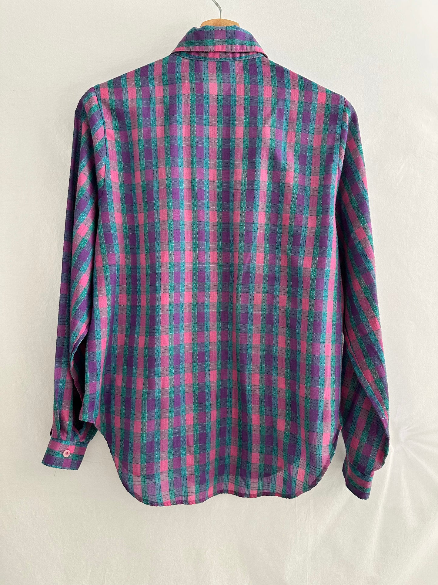 vintage plaid button up