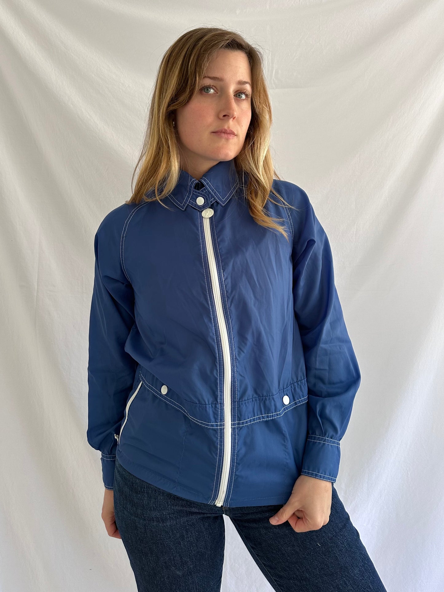 70s blue windbreaker