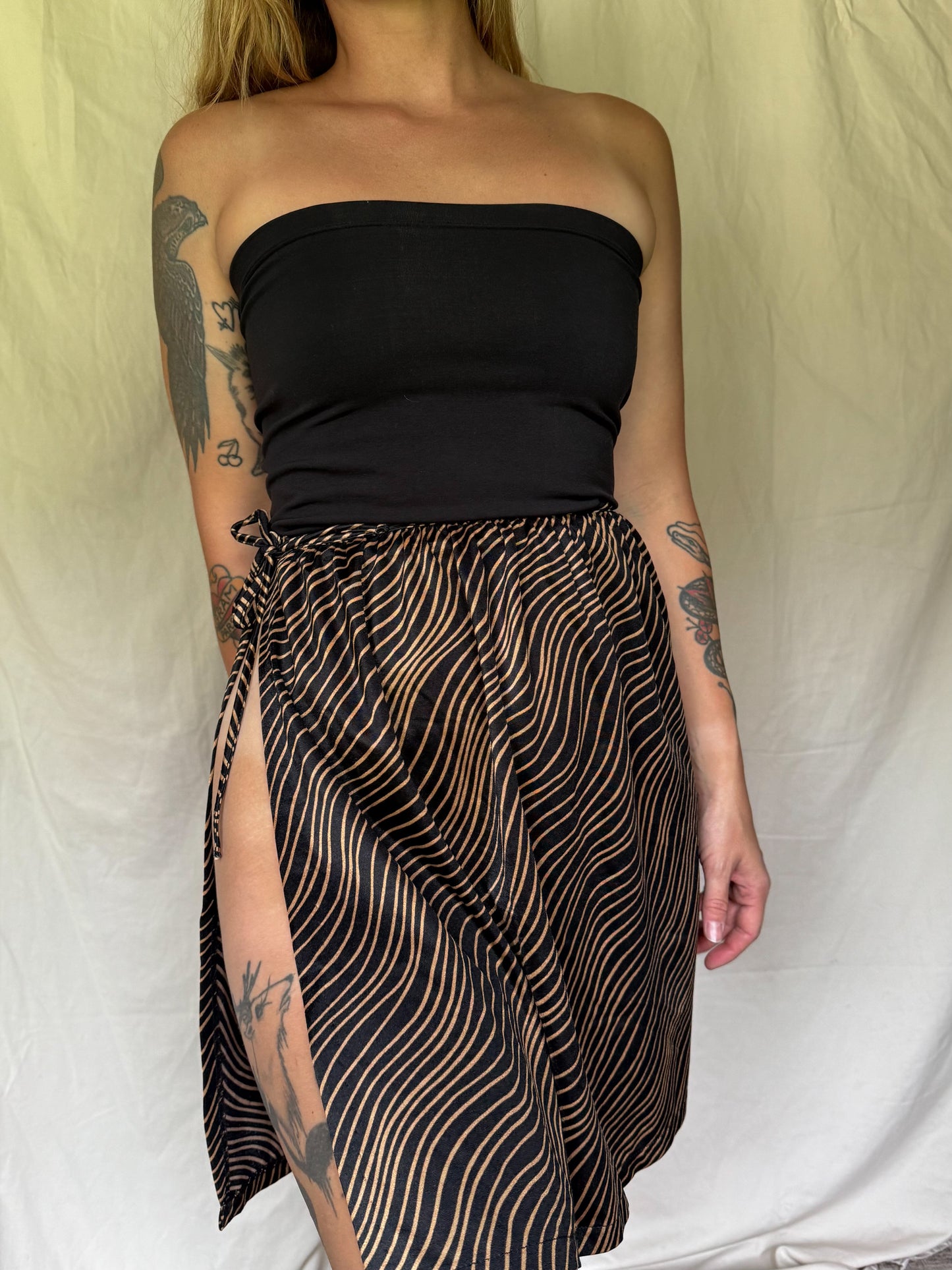 60s swirl suit cover up