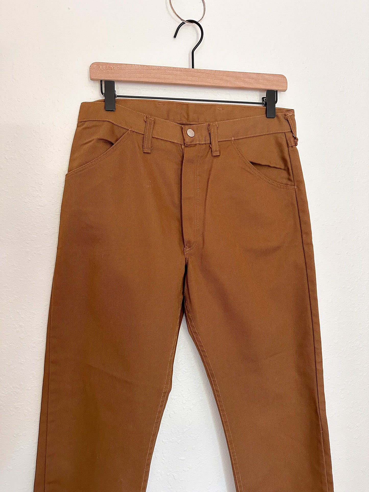 vintage brown sanforized jeans