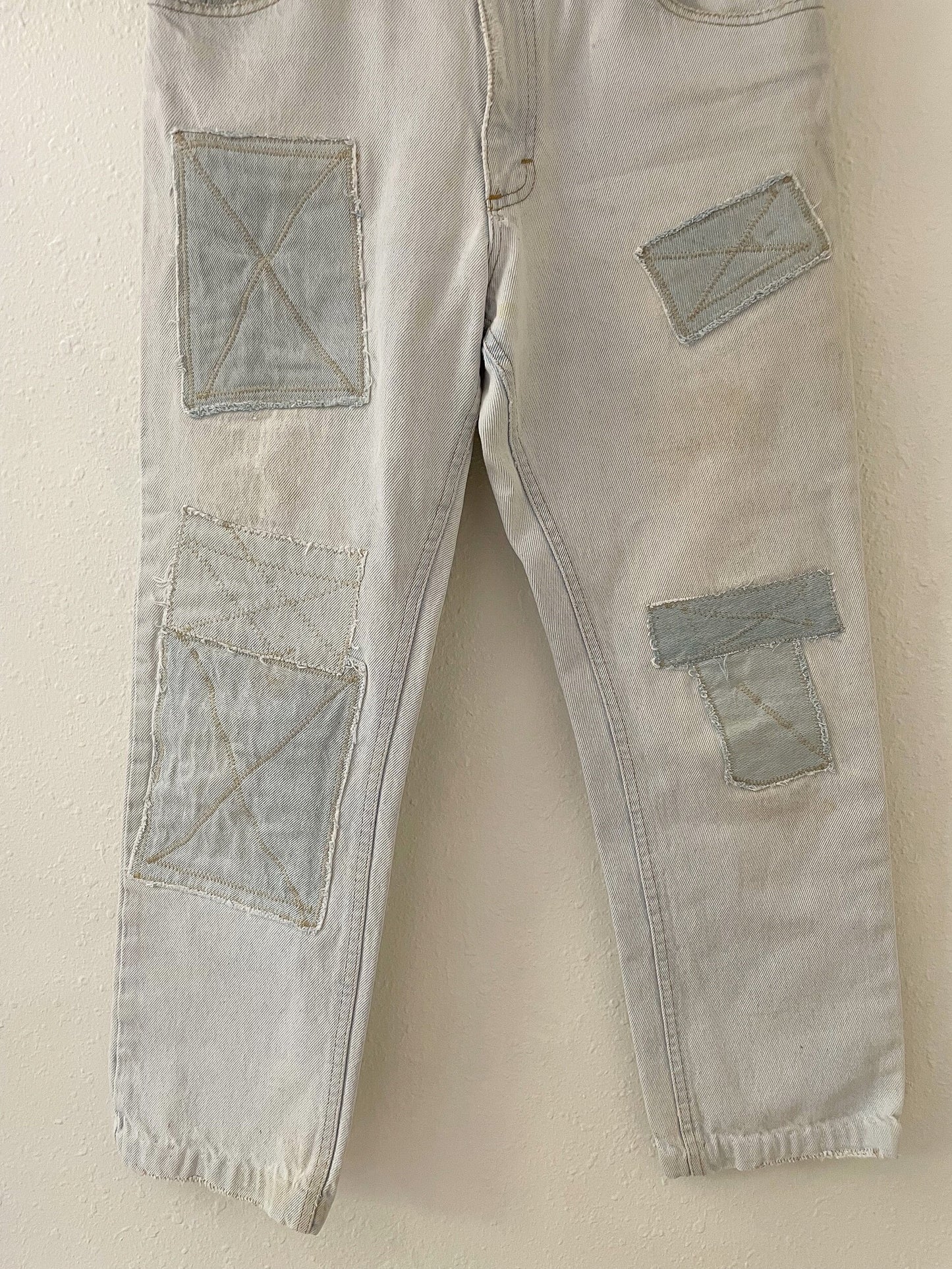 vintage Lee patchwork jeans